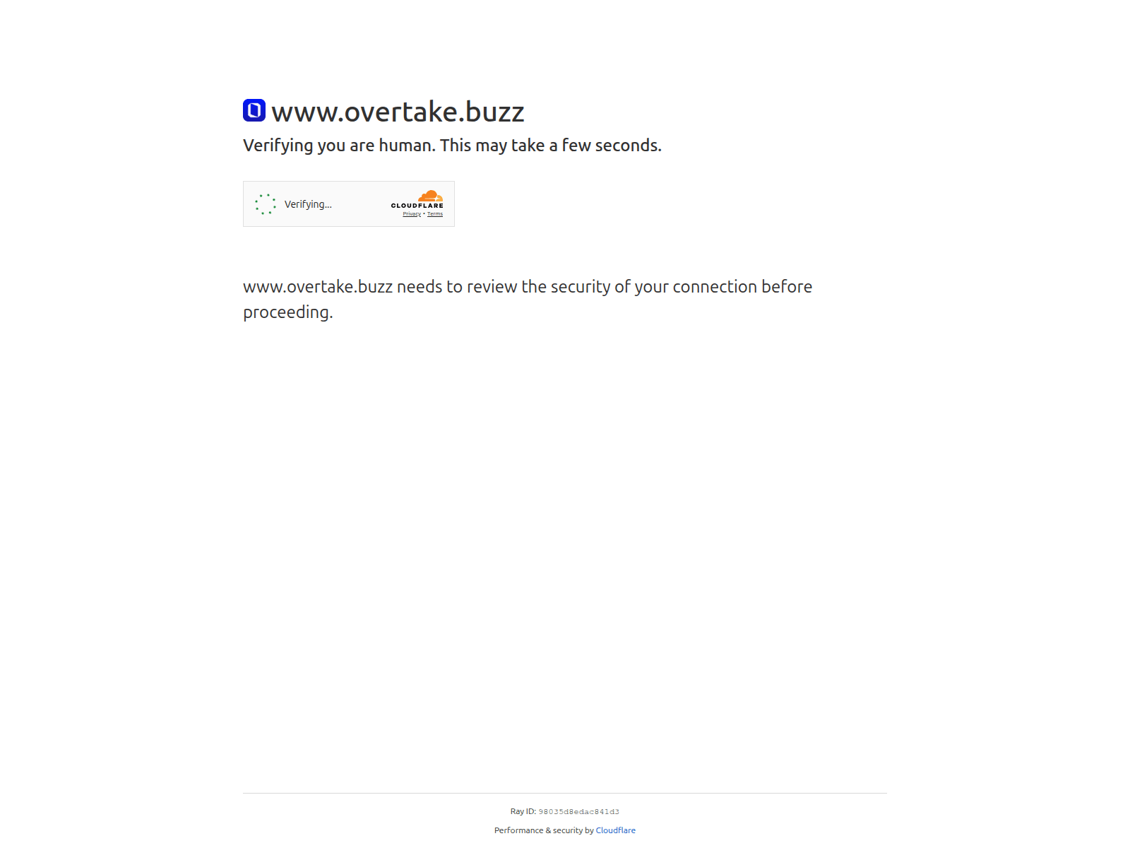 Screenshot of www.overtake.buzz