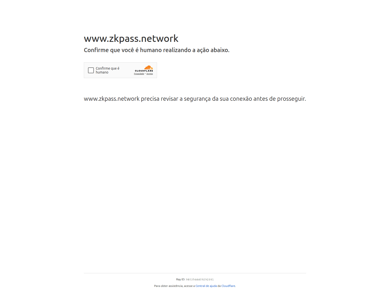 Screenshot of zkpass.network