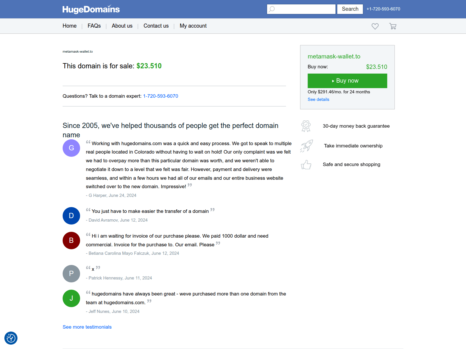 Screenshot of metamask-wallet.to