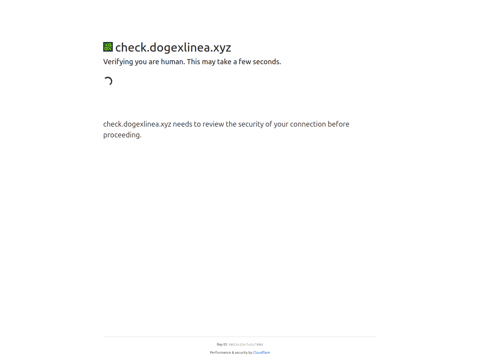 Screenshot of check.dogexlinea.xyz