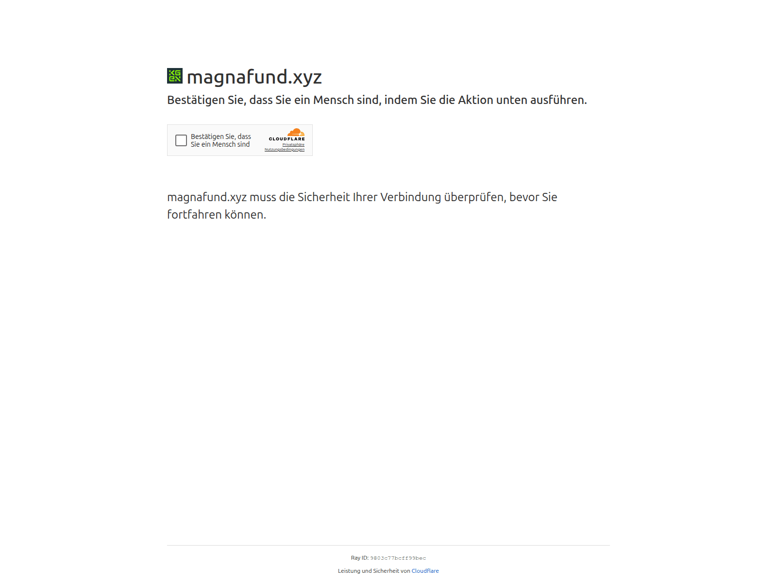 Screenshot of magnafund.xyz