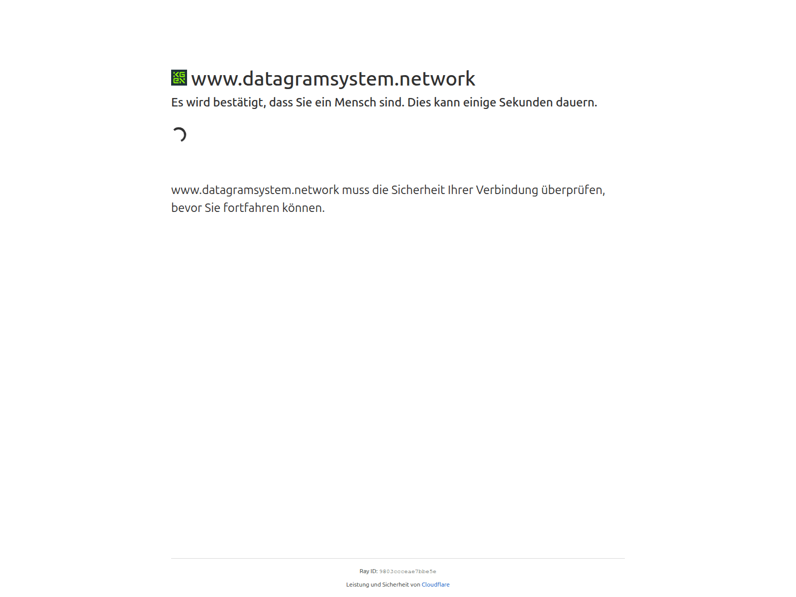 Screenshot of www.datagramsystem.network