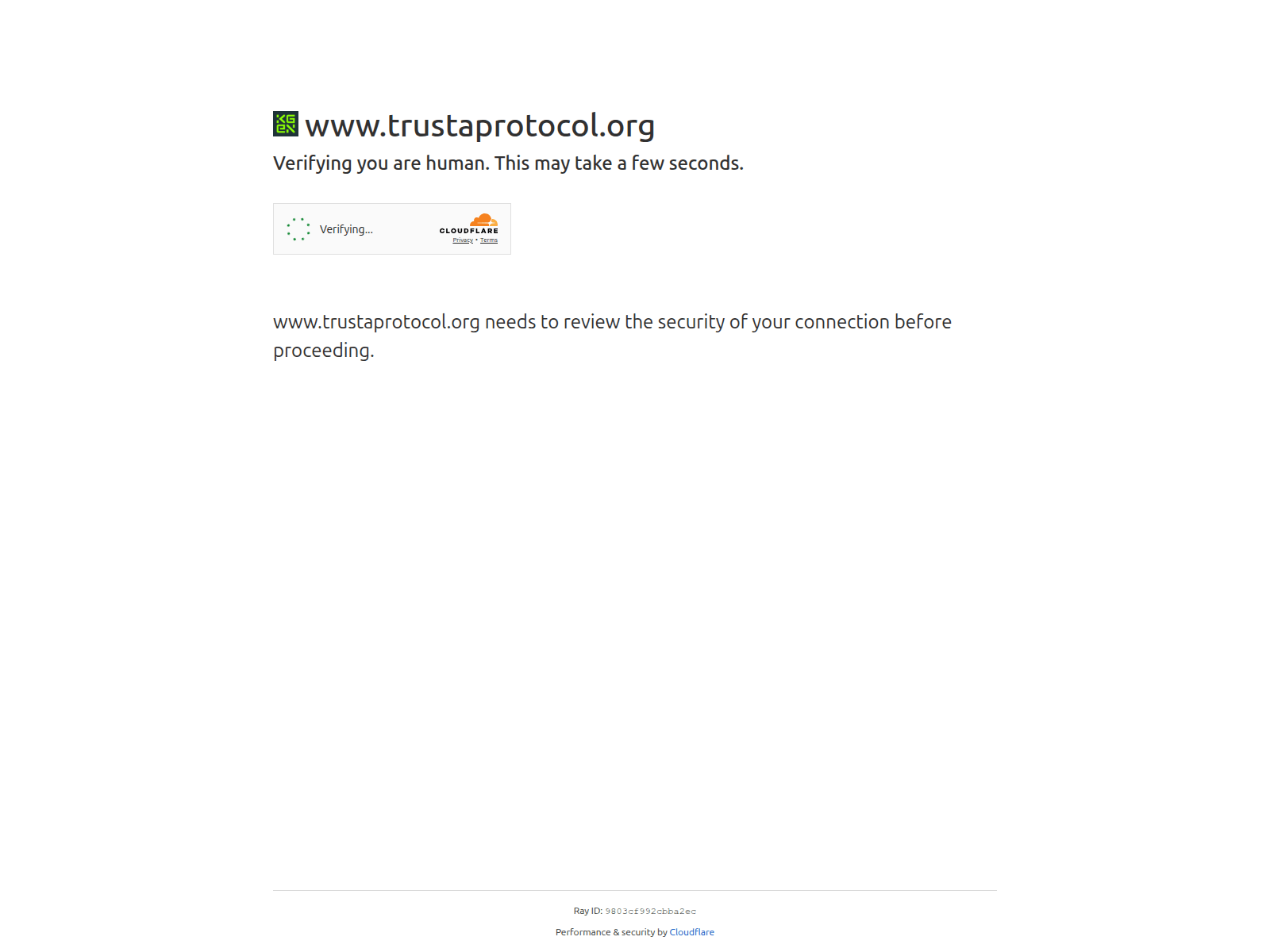 Screenshot of www.trustaprotocol.org