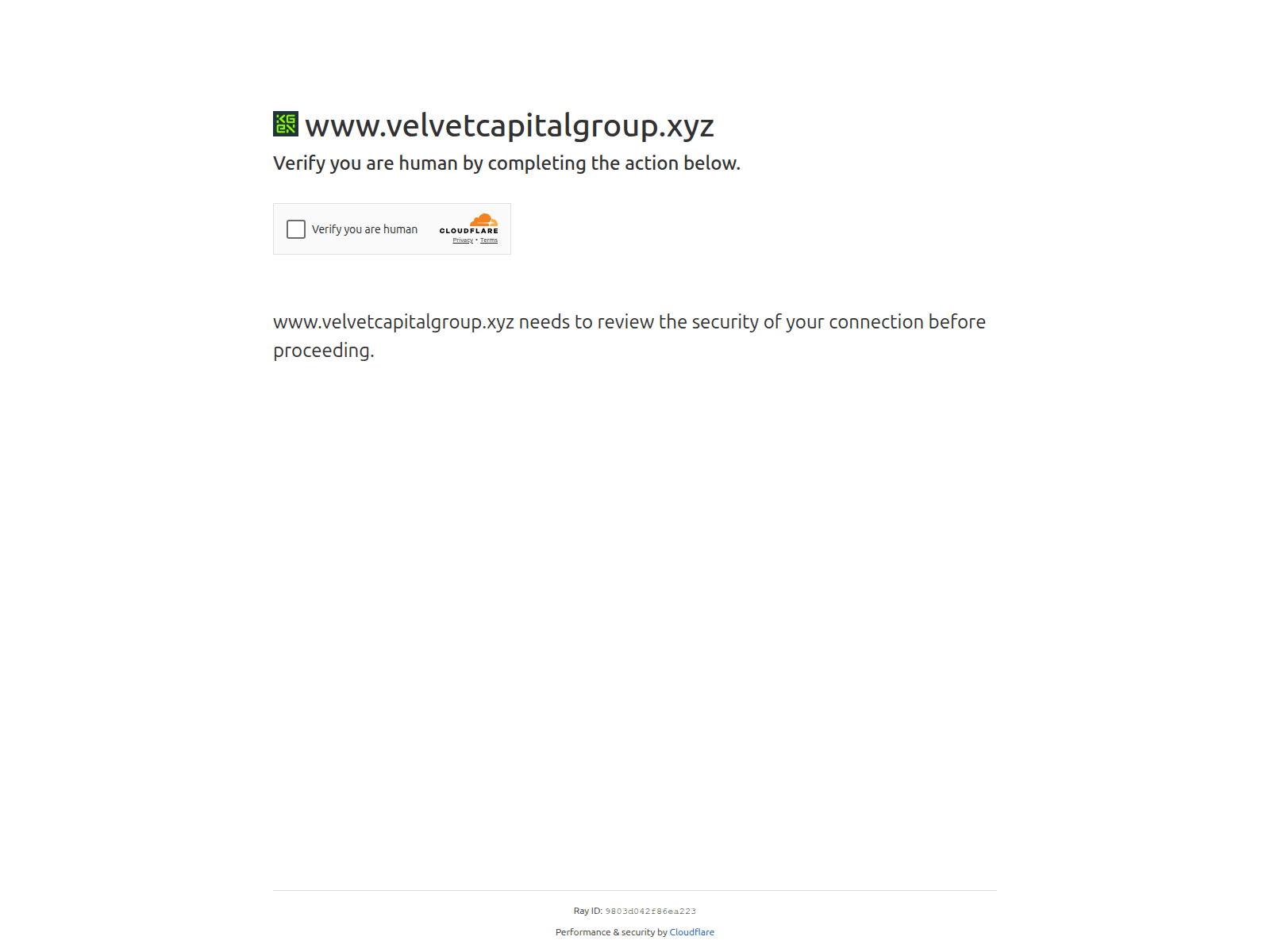 Screenshot of www.velvetcapitalgroup.xyz