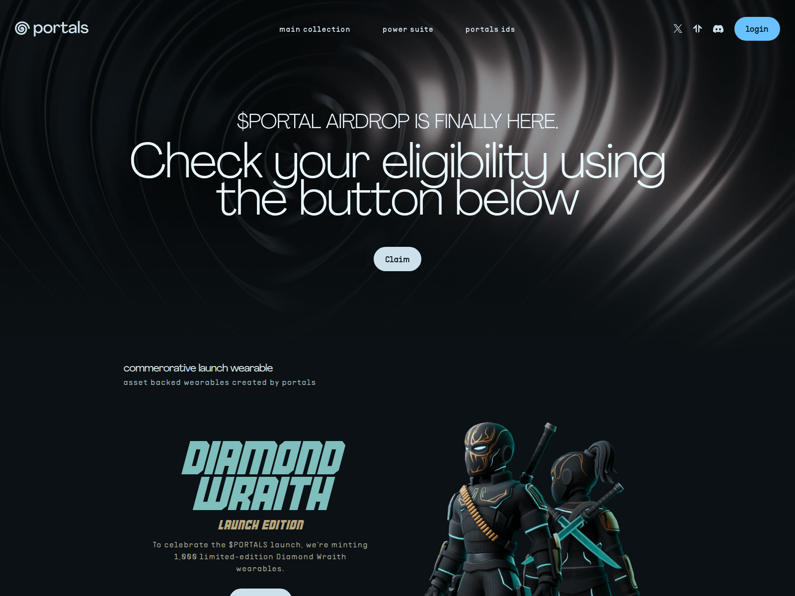 Screenshot of claim-theportal.com
