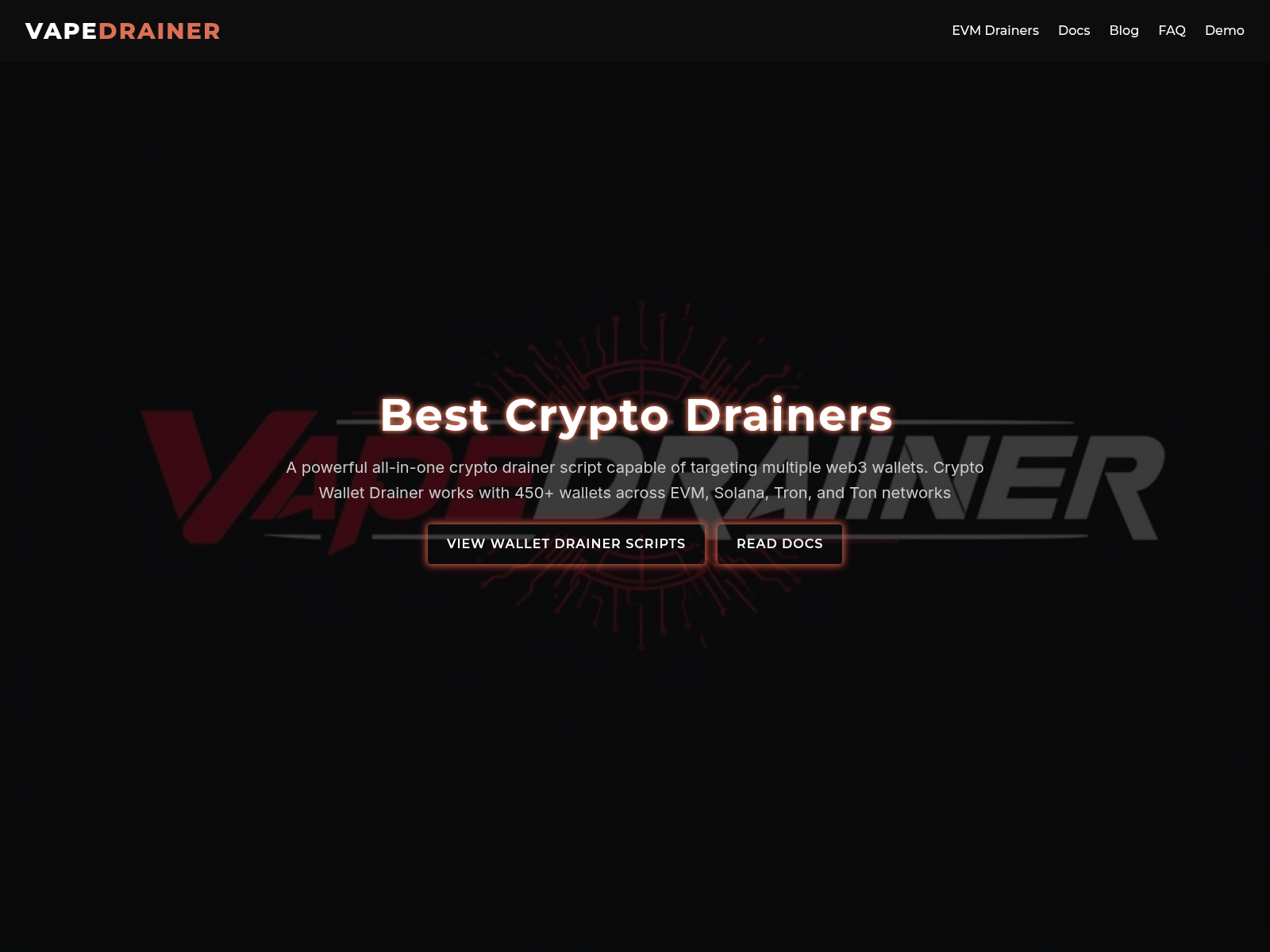 Screenshot of walletsdrainer.com