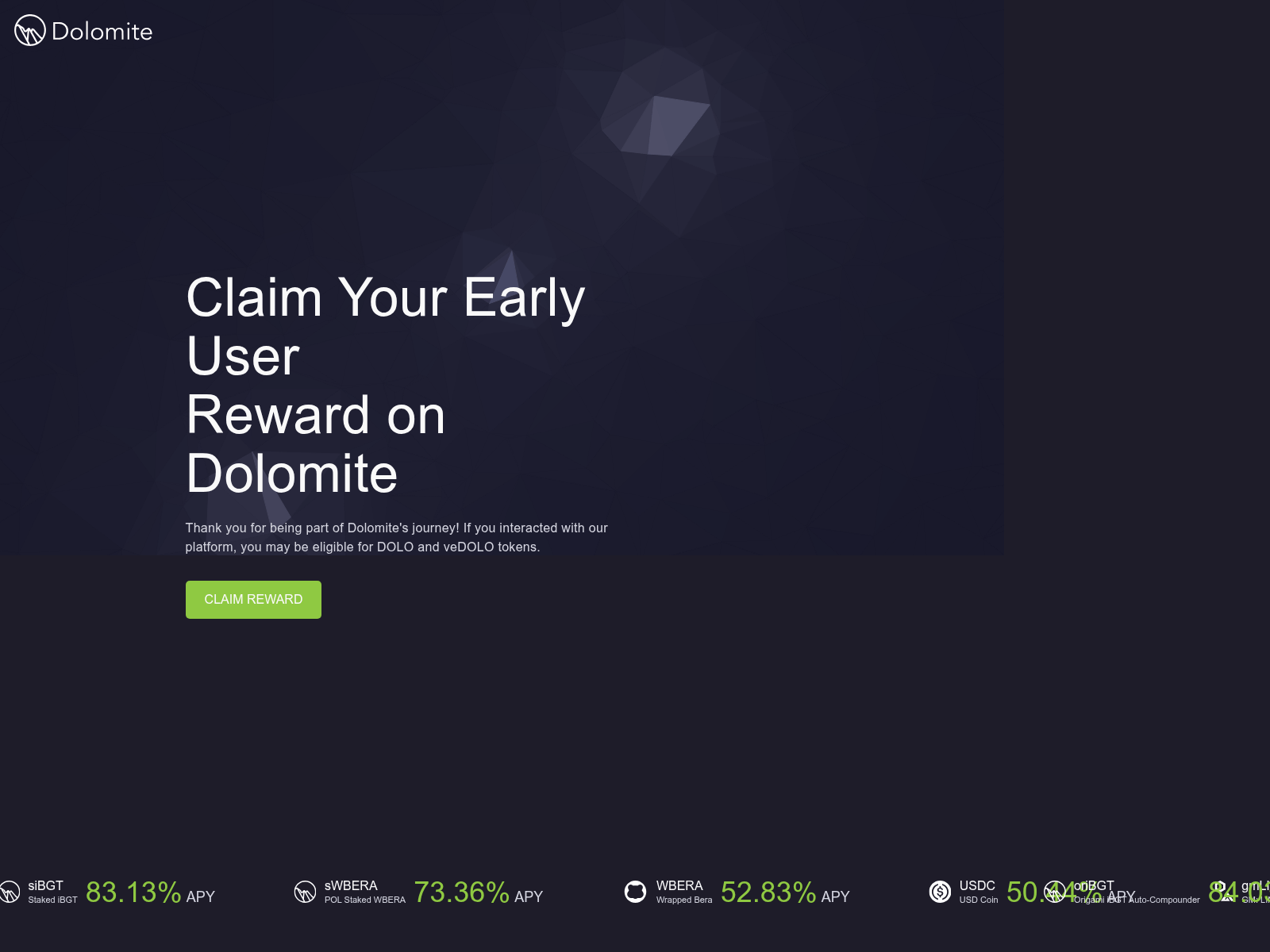 Screenshot of dolomiterewards.live
