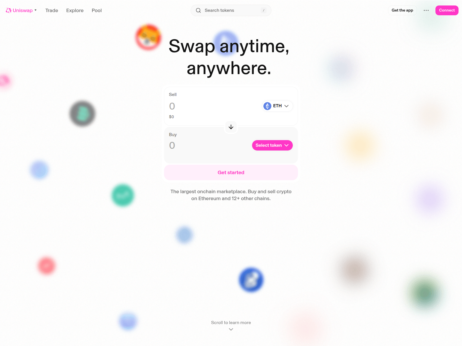 Screenshot of uniswap.fi