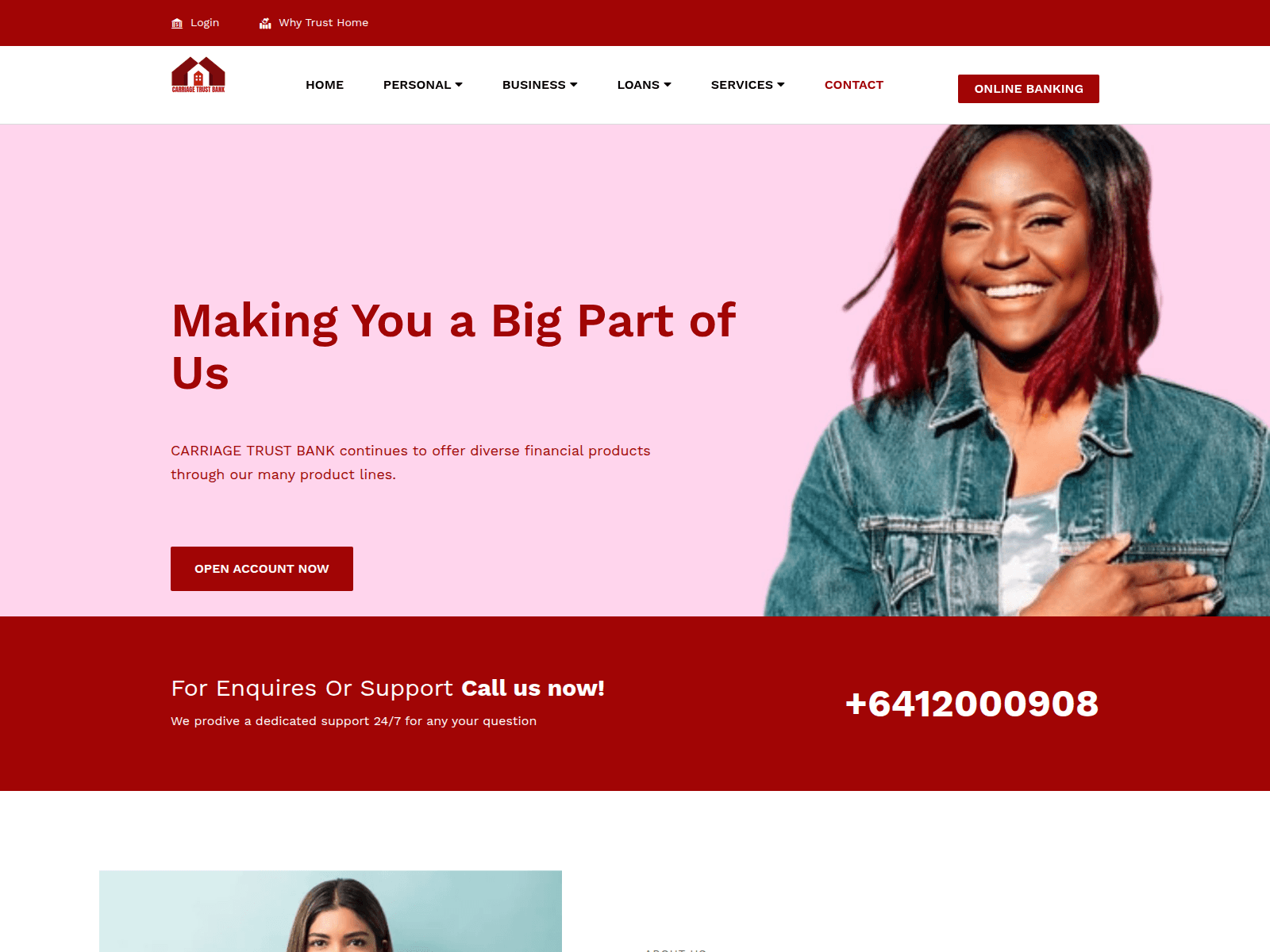 Screenshot of carriagetrust.com