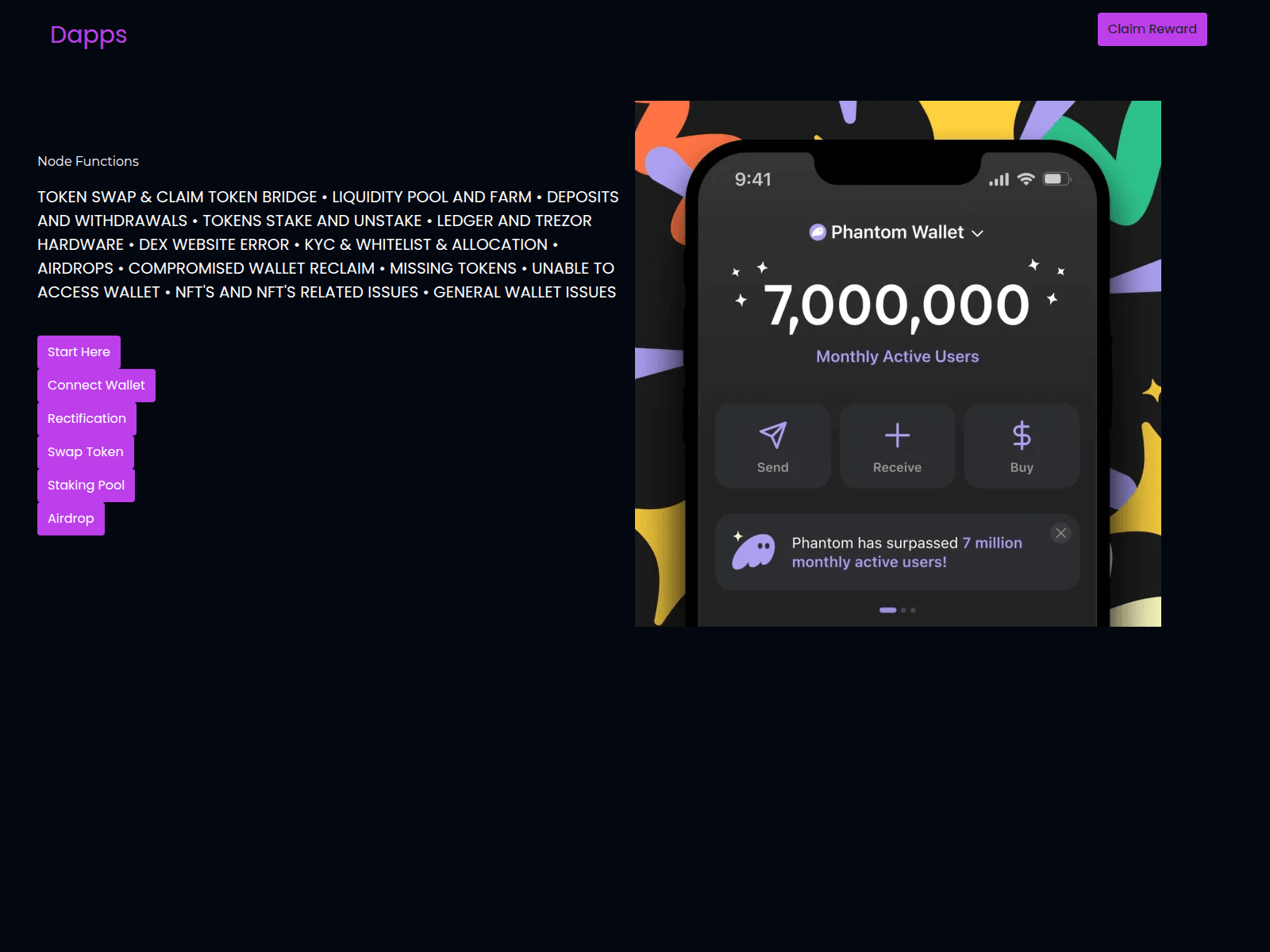 Screenshot of web.sol-dapp.xyz
