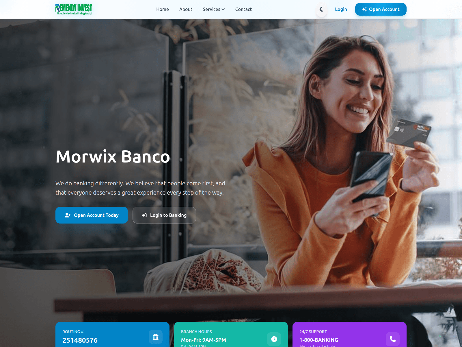 Screenshot of web.morwix.com