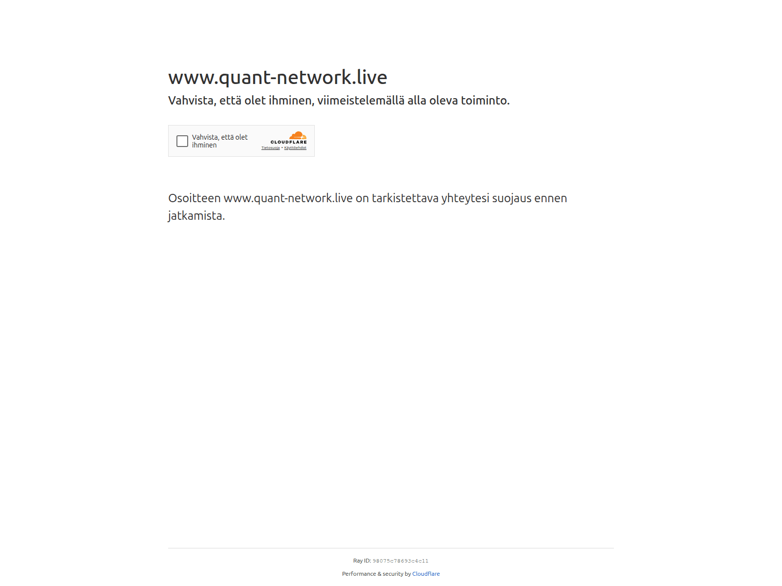 Screenshot of quant-network.live