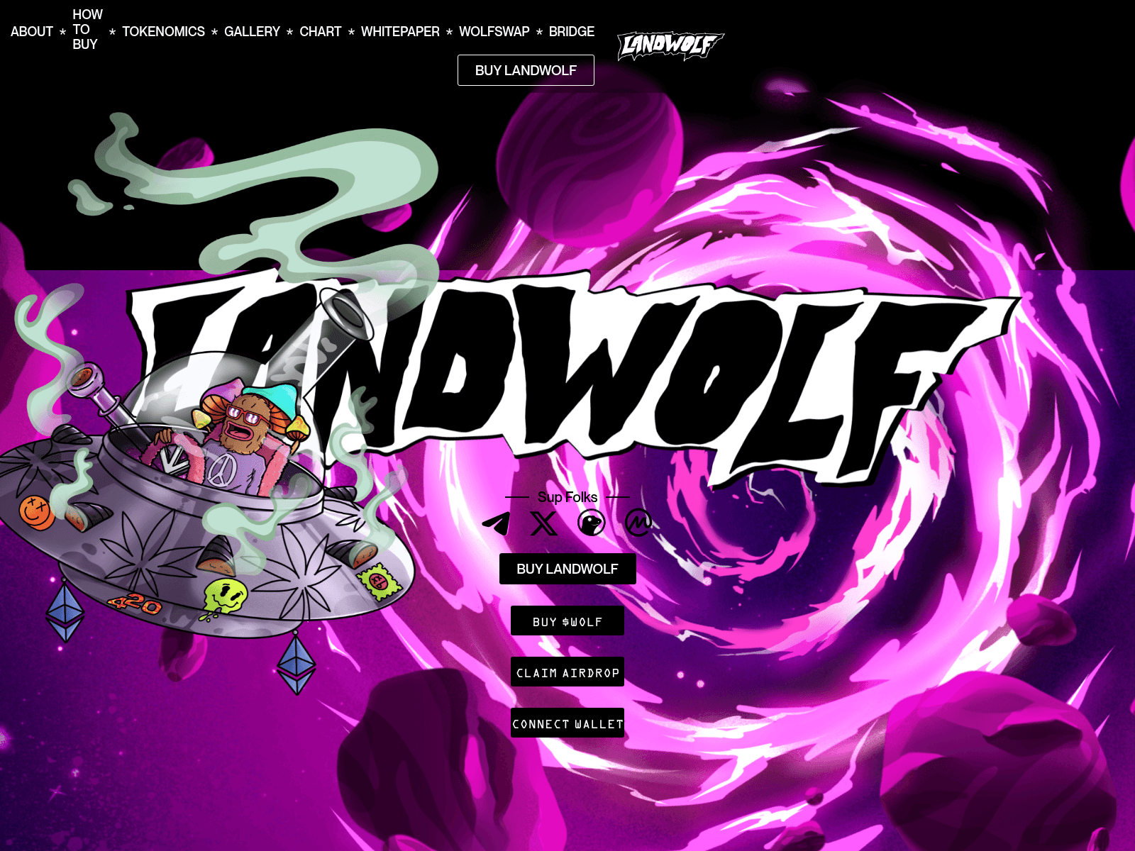 Screenshot of landwolf-ercchain.xyz