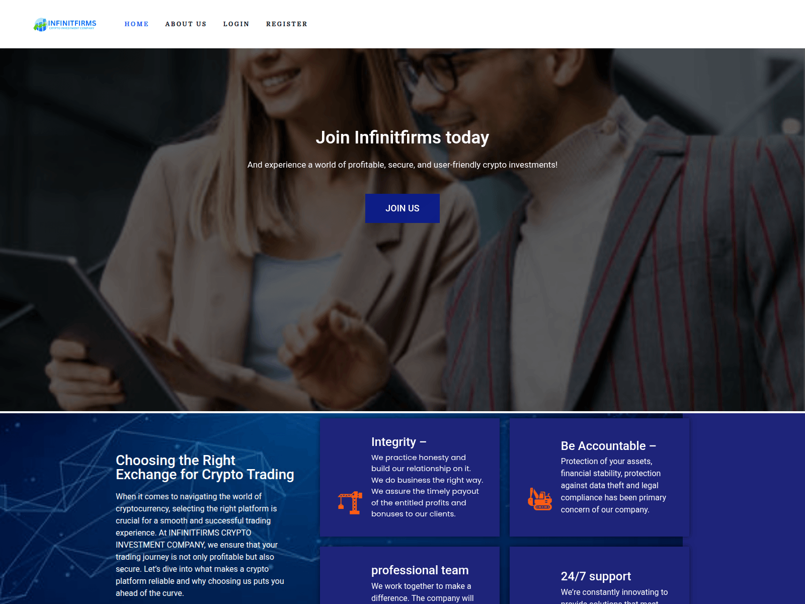 Screenshot of infinitfirms.com