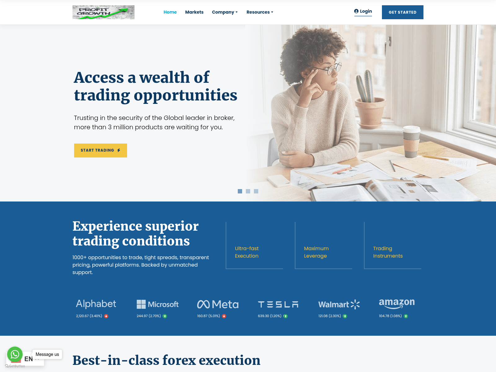 Screenshot of livemarketanalysis.live