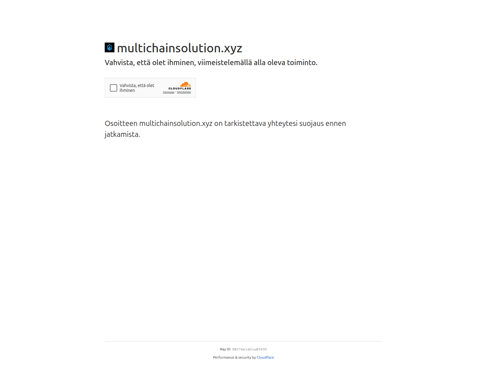 Screenshot of multichainsolution.xyz