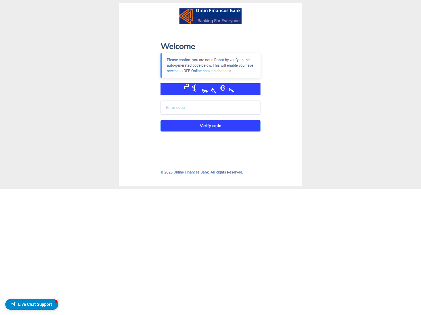 Screenshot of onlinefinancesbank.xyz