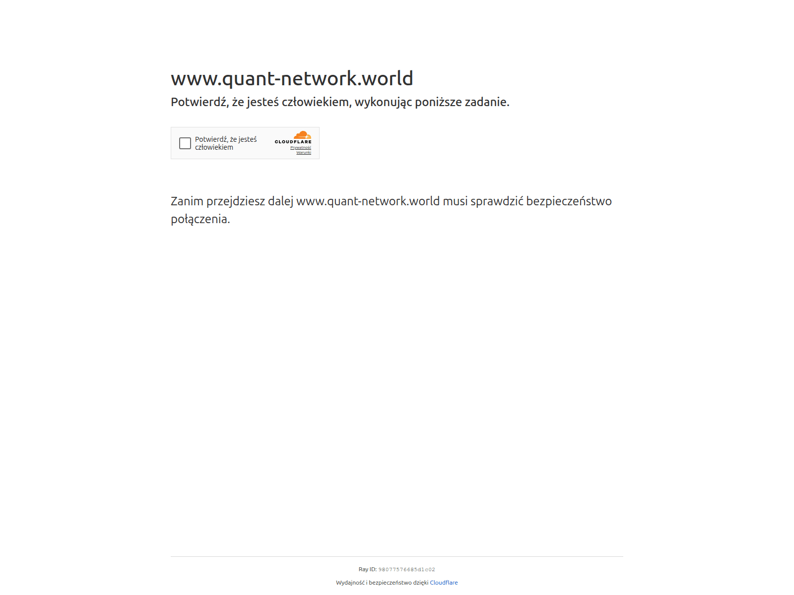 Screenshot of www.quant-network.world