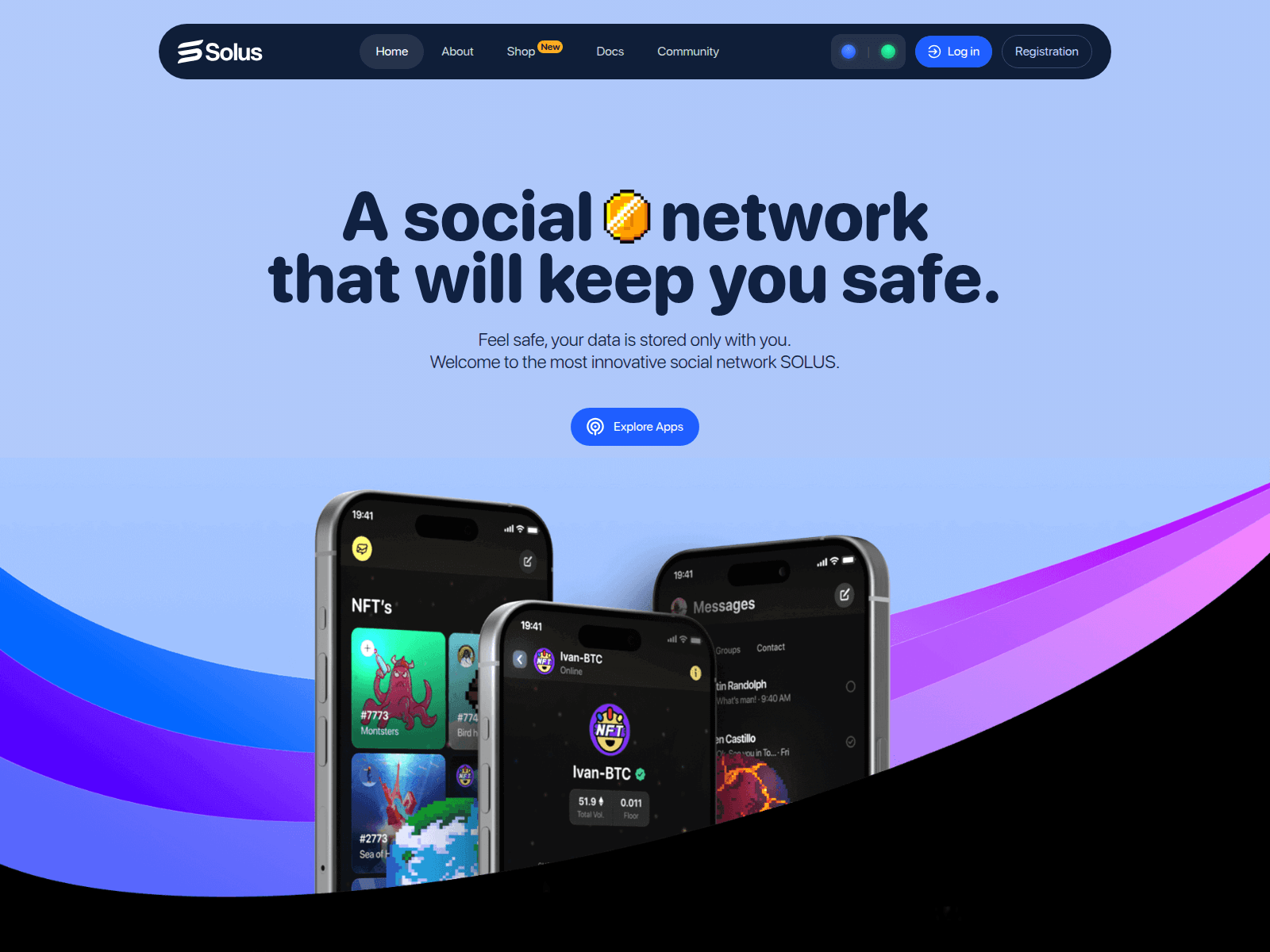 Screenshot of solus-app.digital
