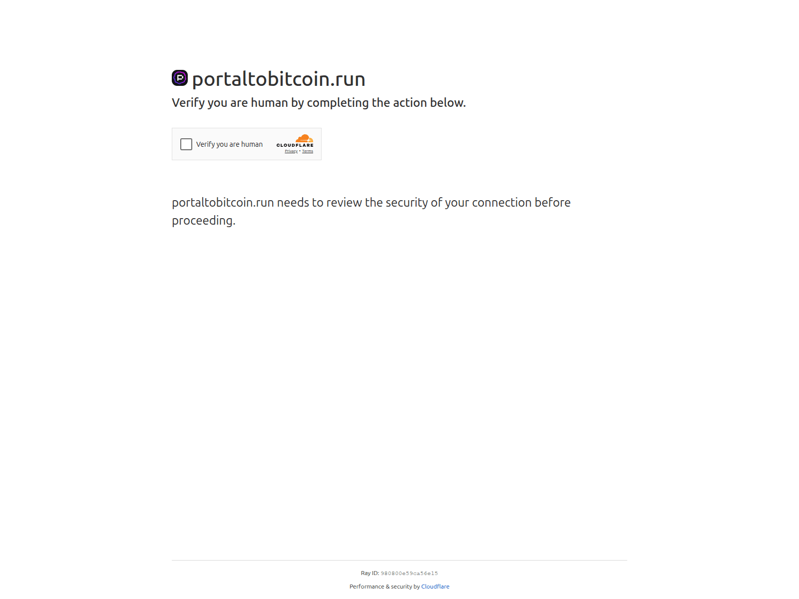 Screenshot of portaltobitcoin.run