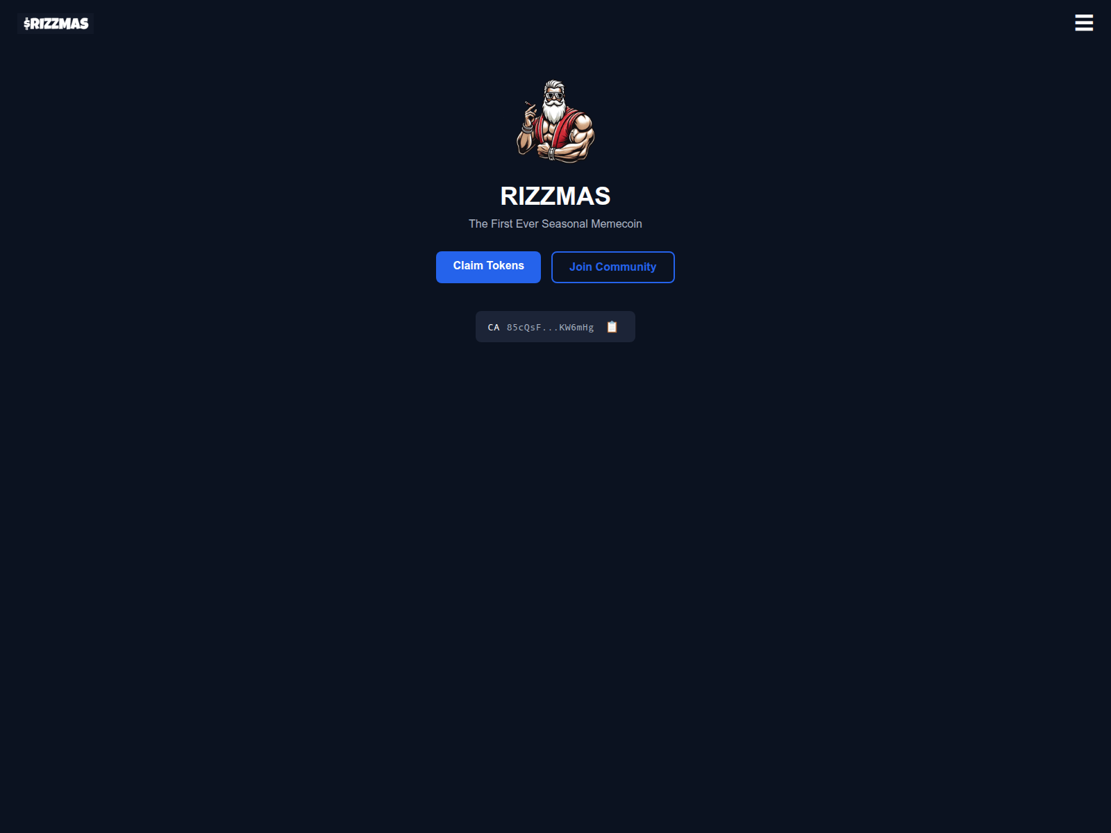 Screenshot of rizzmascto.lol