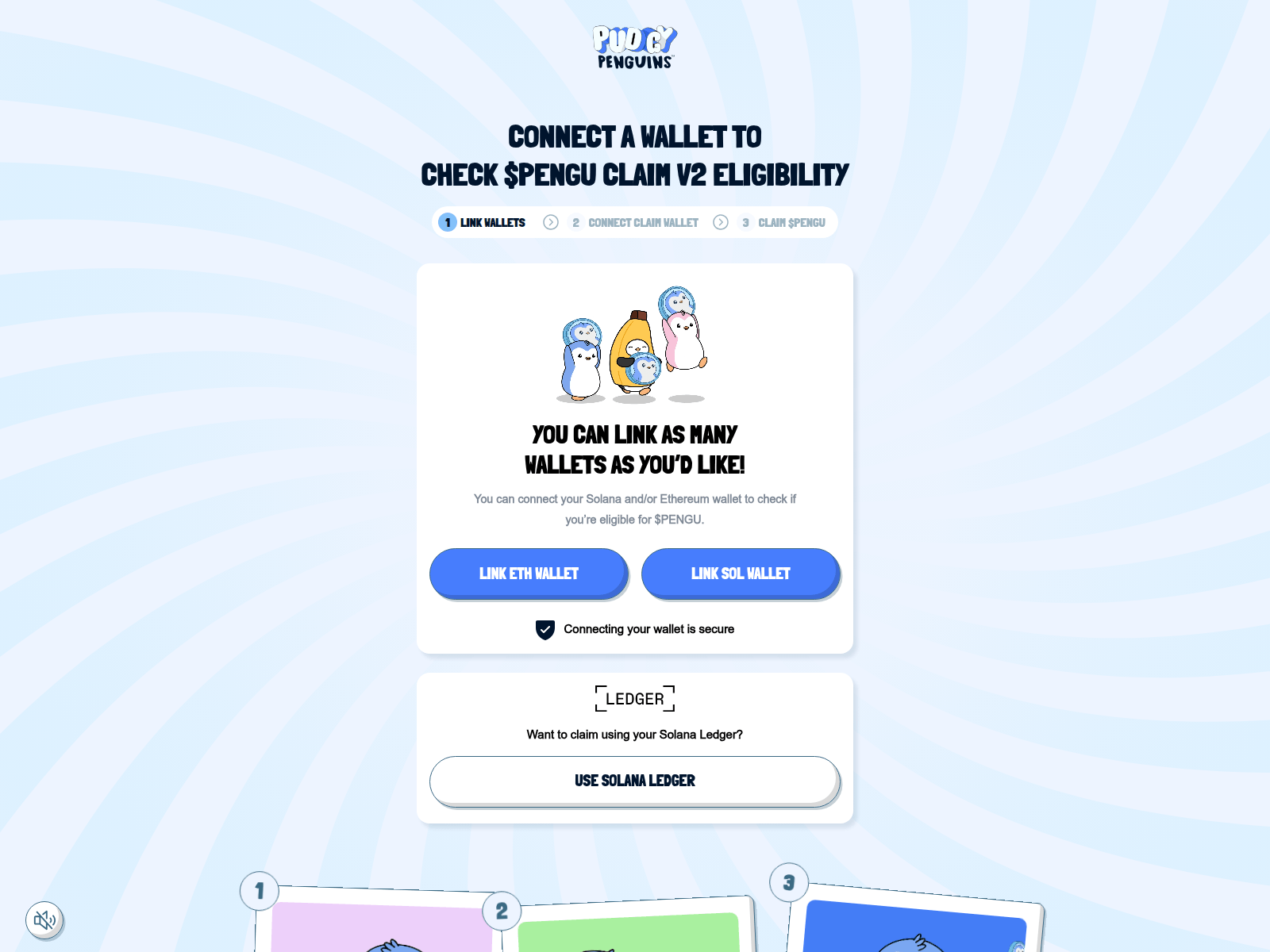 Screenshot of airdrops-pudgypenguins.com