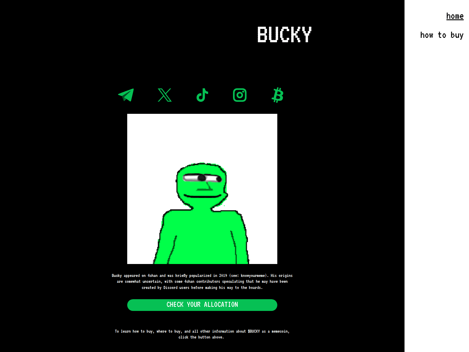 Screenshot of bonkbucky.com