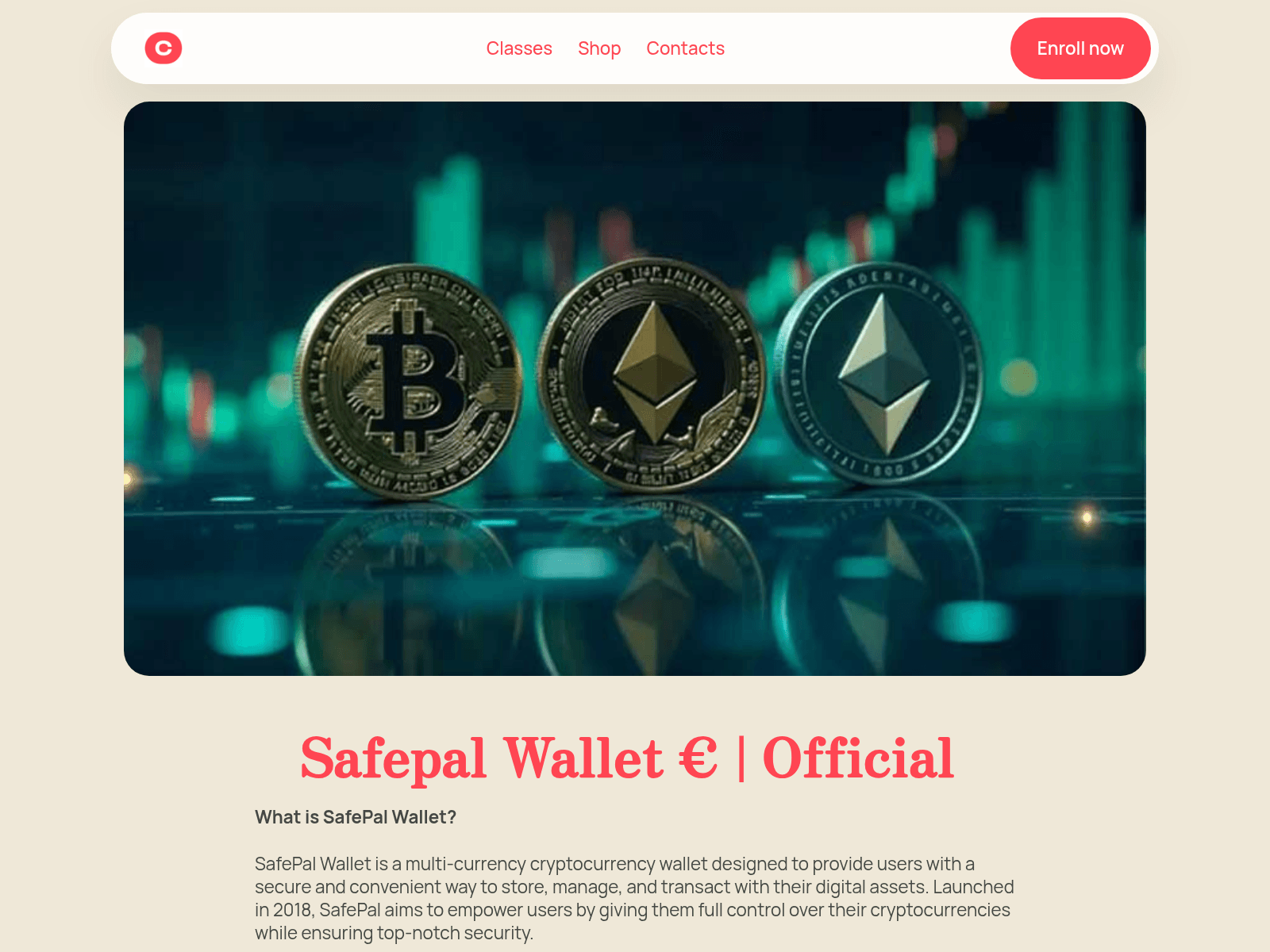 Screenshot of app-safepal.github.io