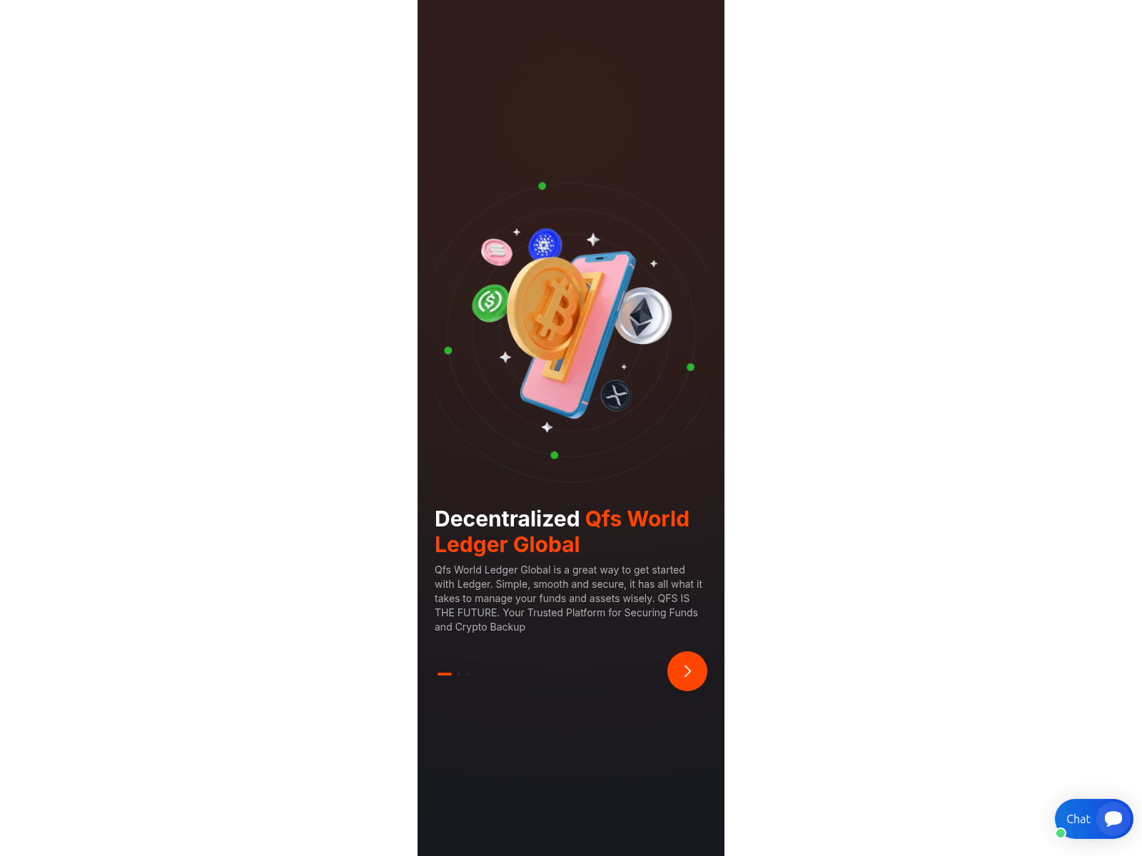 Screenshot of qfsworldledgerglobal.com