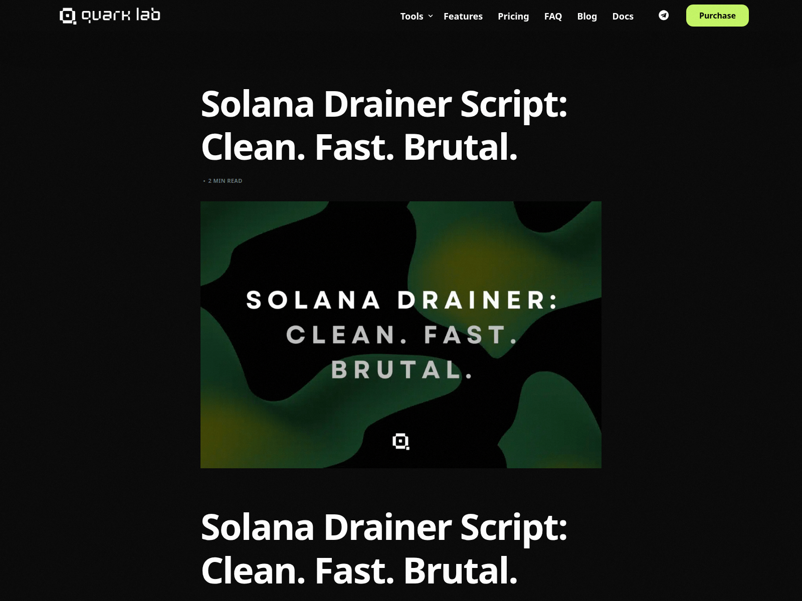 Screenshot of quarklab.app