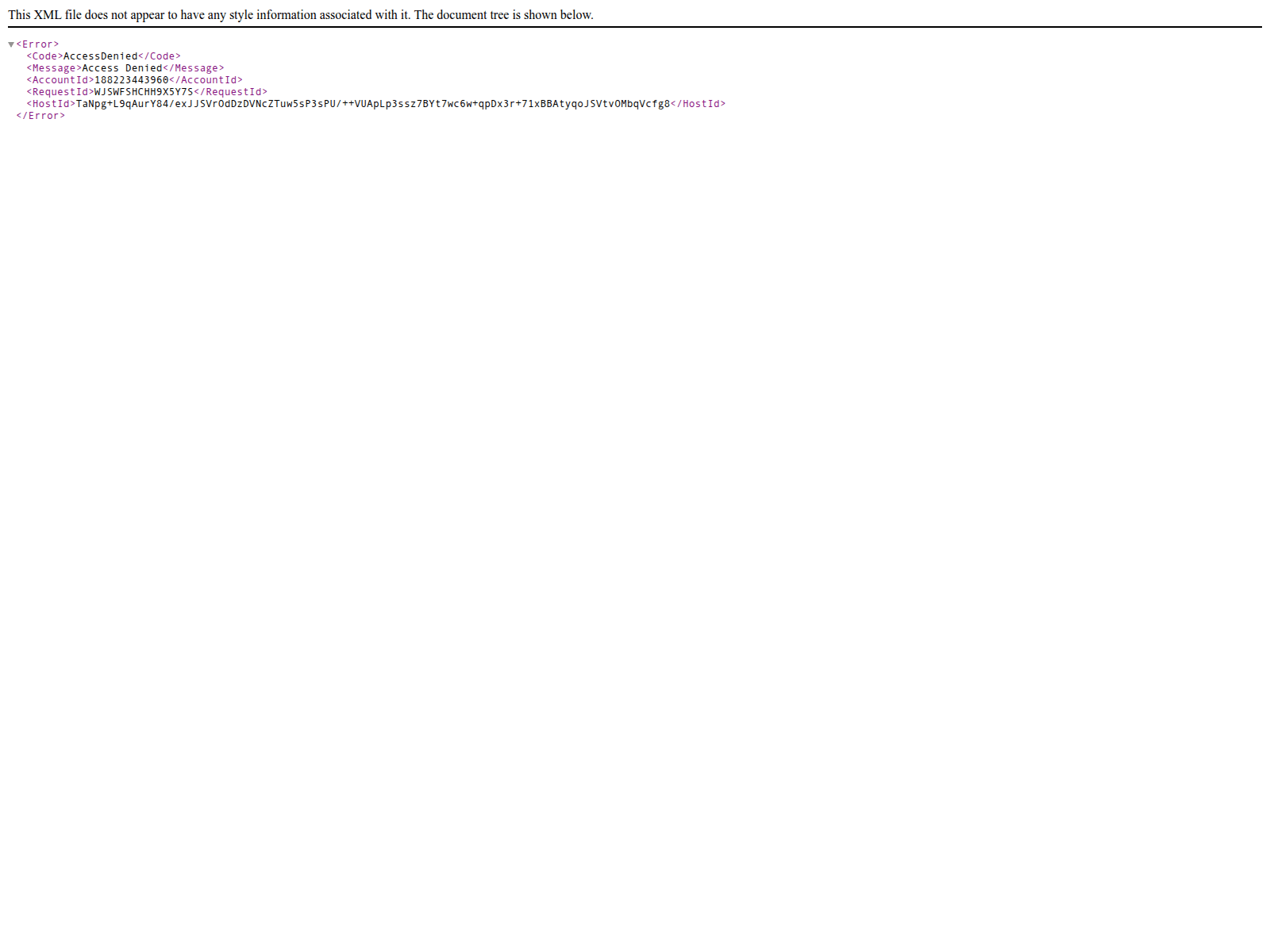 Screenshot of lkdjfudh0-oskdjddd11.s3.eu-north-1.amazonaws.com