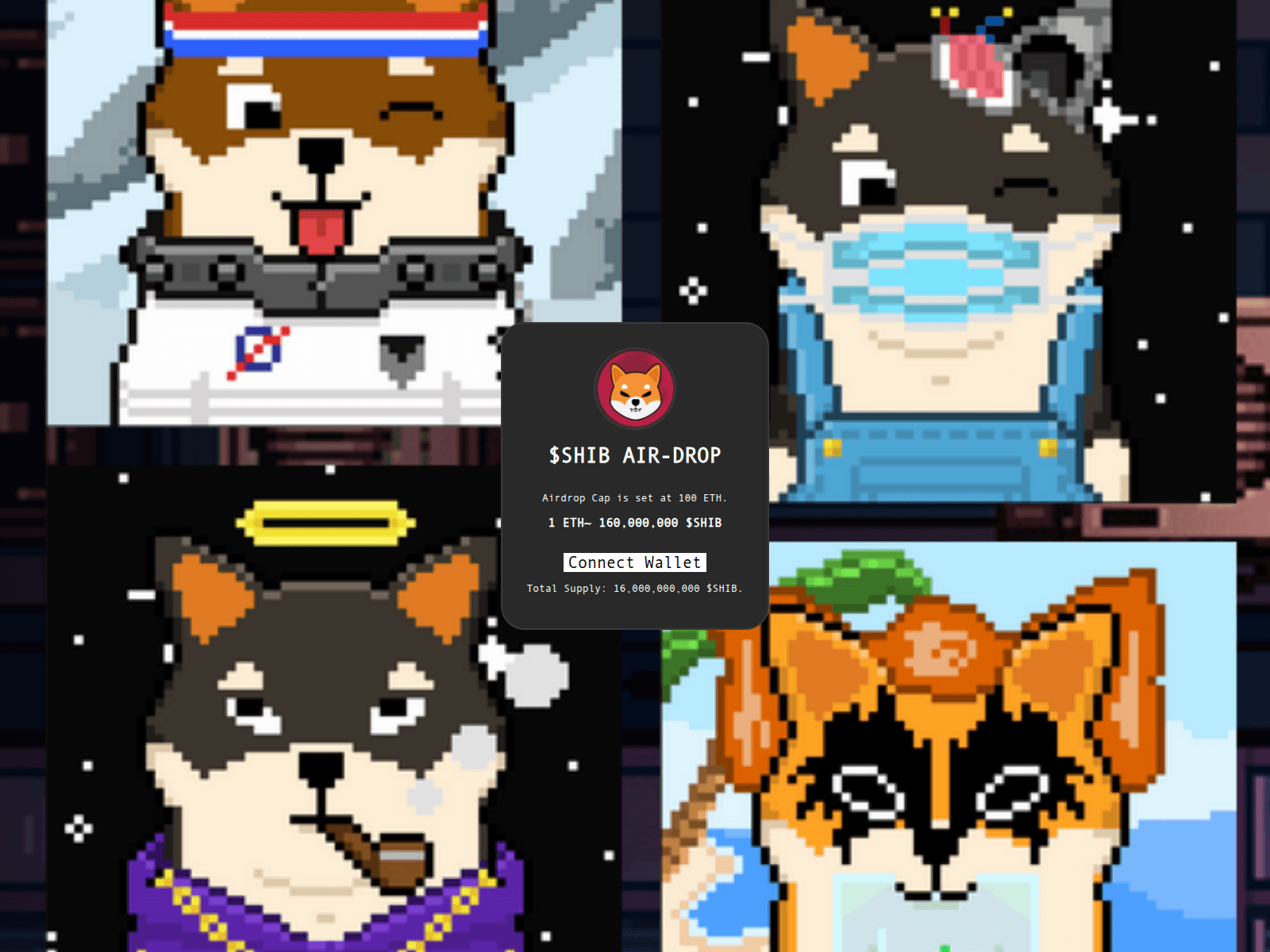 Screenshot of shiba-inu-airdrop-eth.pages.dev