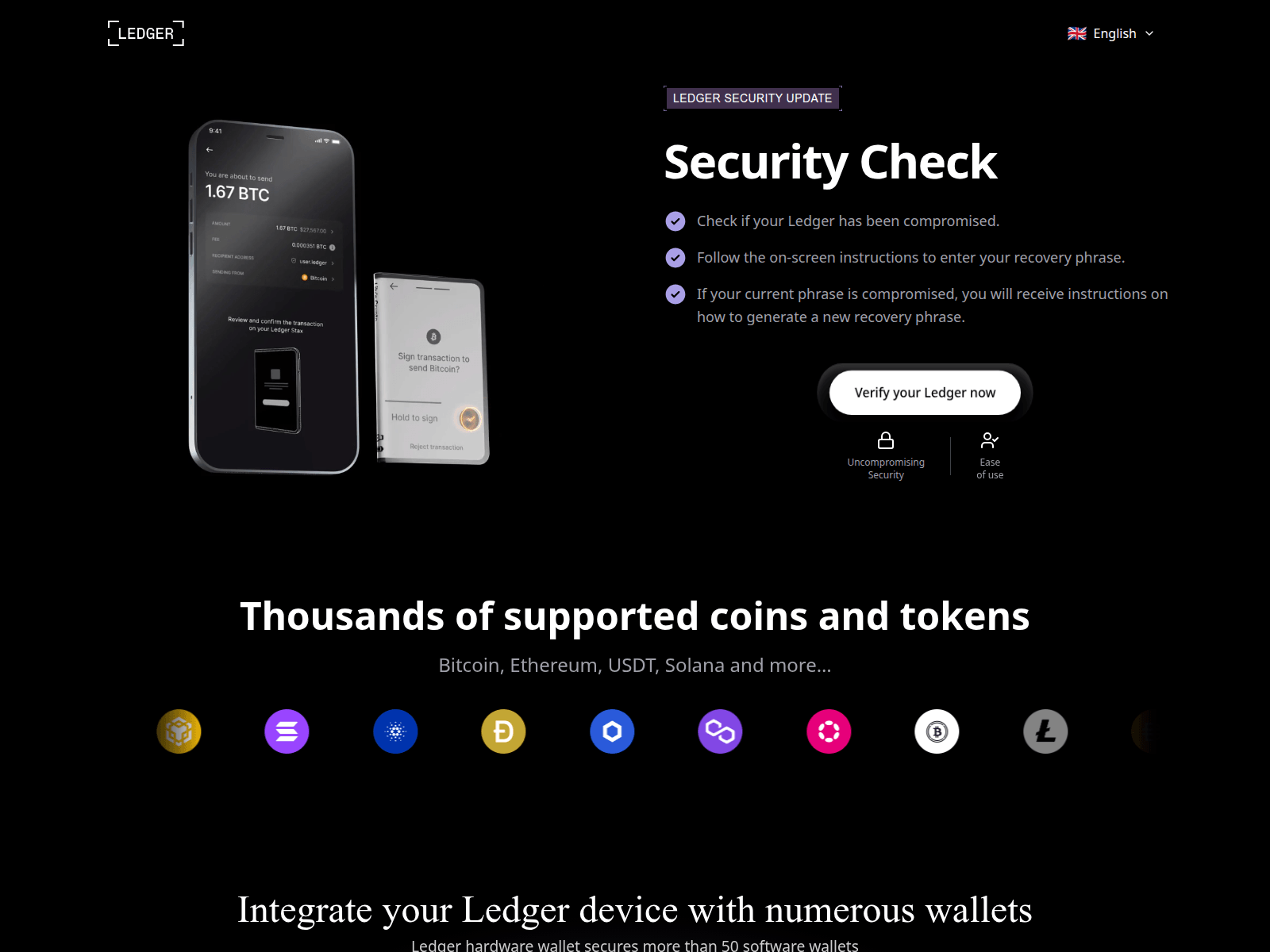 Screenshot of app-ledger.net