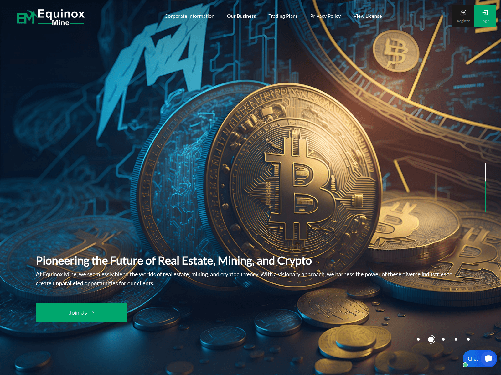 Screenshot of equinoxmine.com