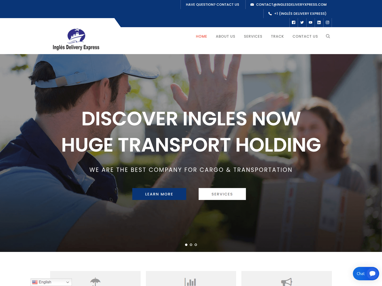 Screenshot of inglesdeliveryxpress.com