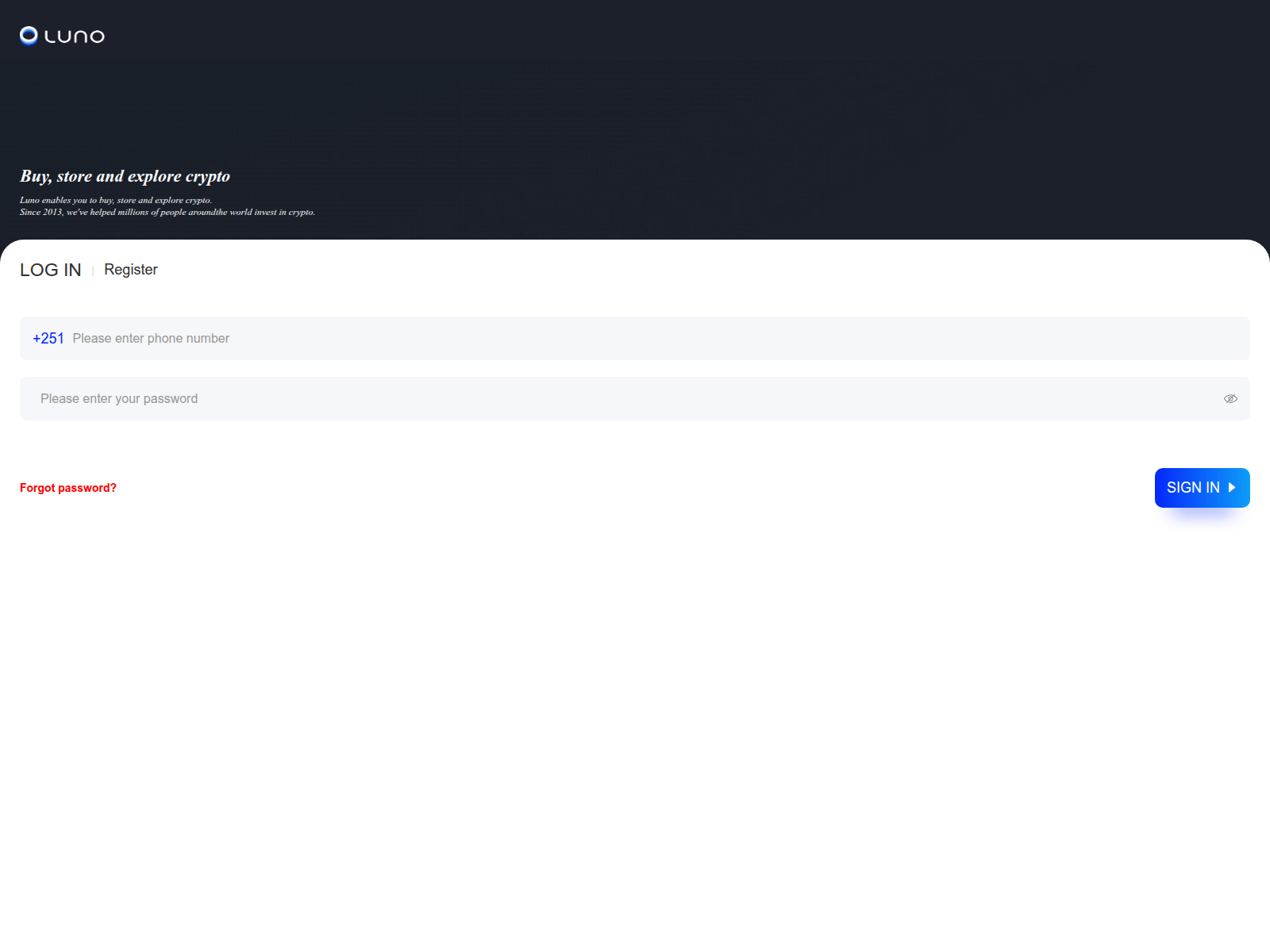 Screenshot of luno.nano-dev.shop