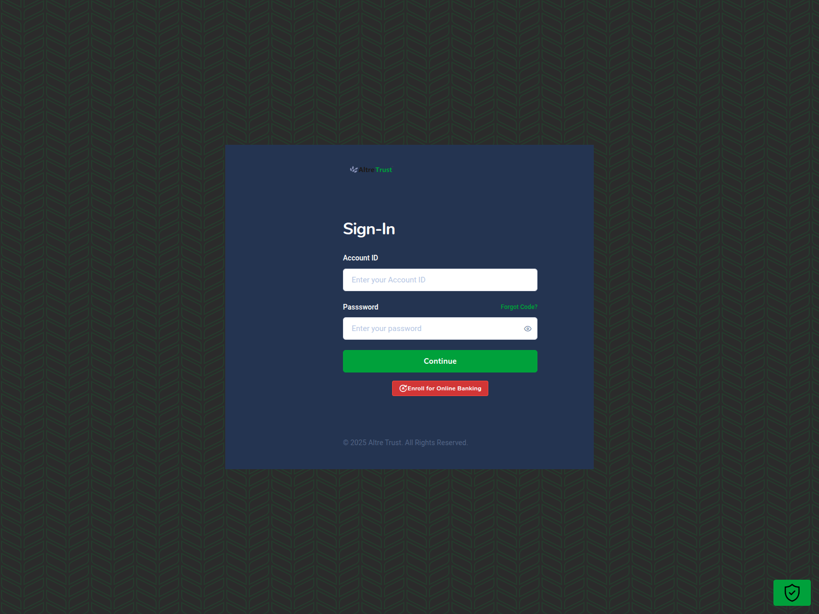 Screenshot of altretrust.com