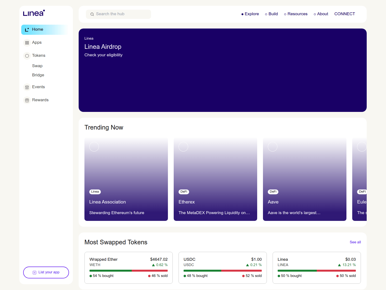 Screenshot of lineabuildreward.build