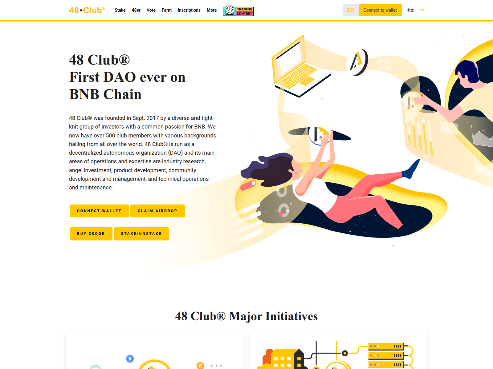 Screenshot of 48club-bnb.xyz