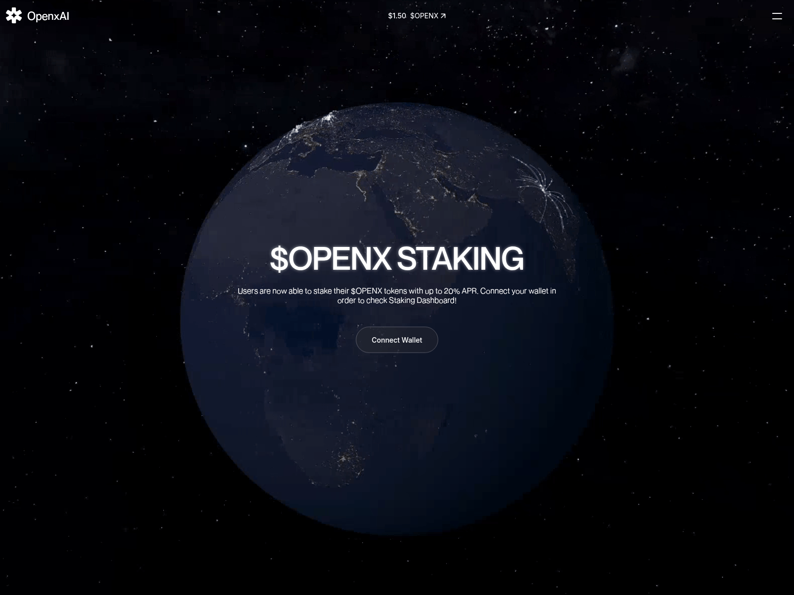 Screenshot of stake-openxai.com
