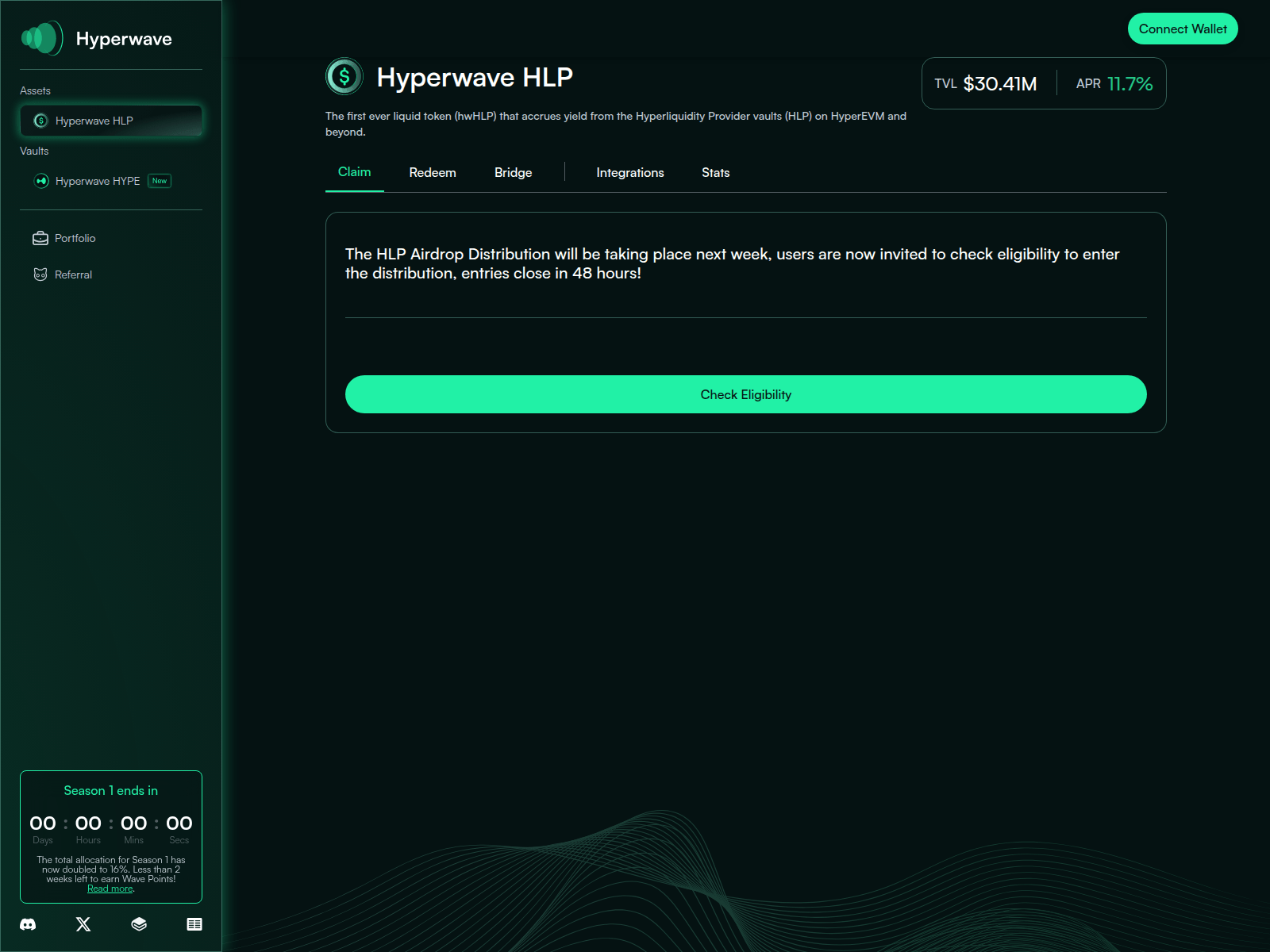 Screenshot of claims-hyperwavefi.xyz