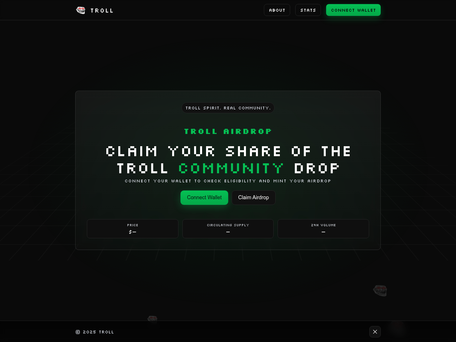 Screenshot of trolltokensol.com