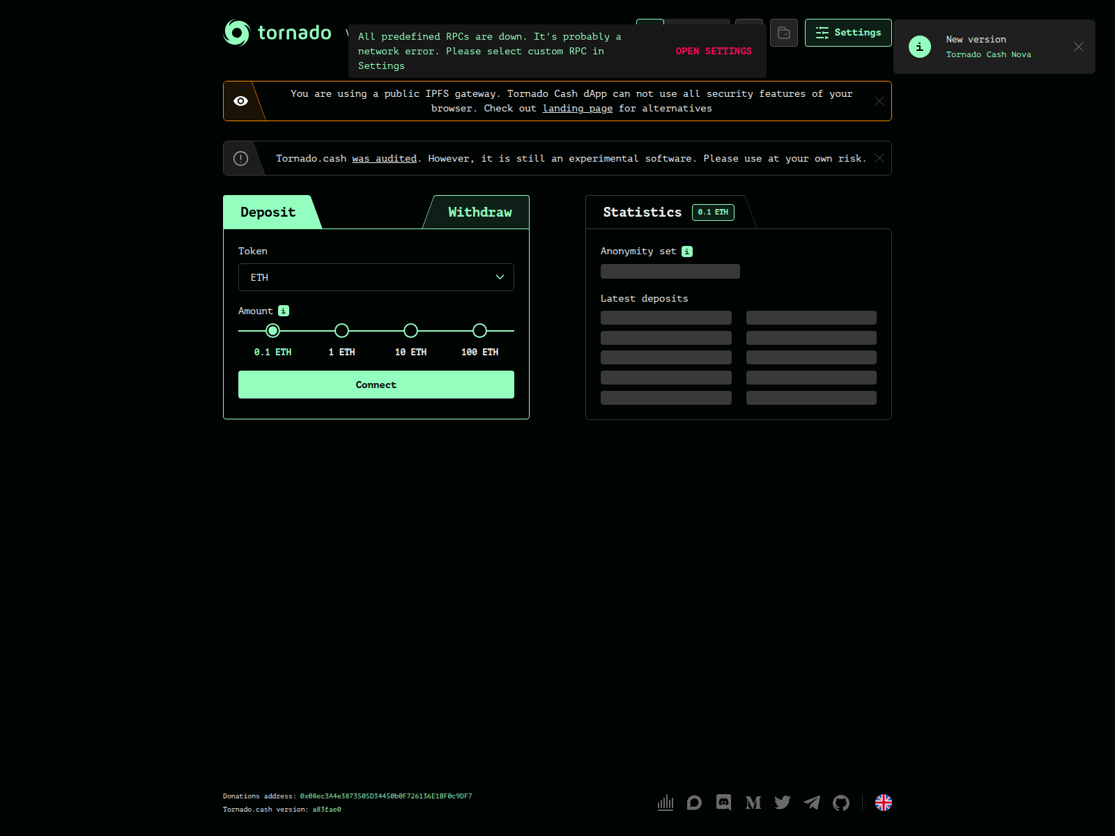 Screenshot of tomatocash.eth.limo