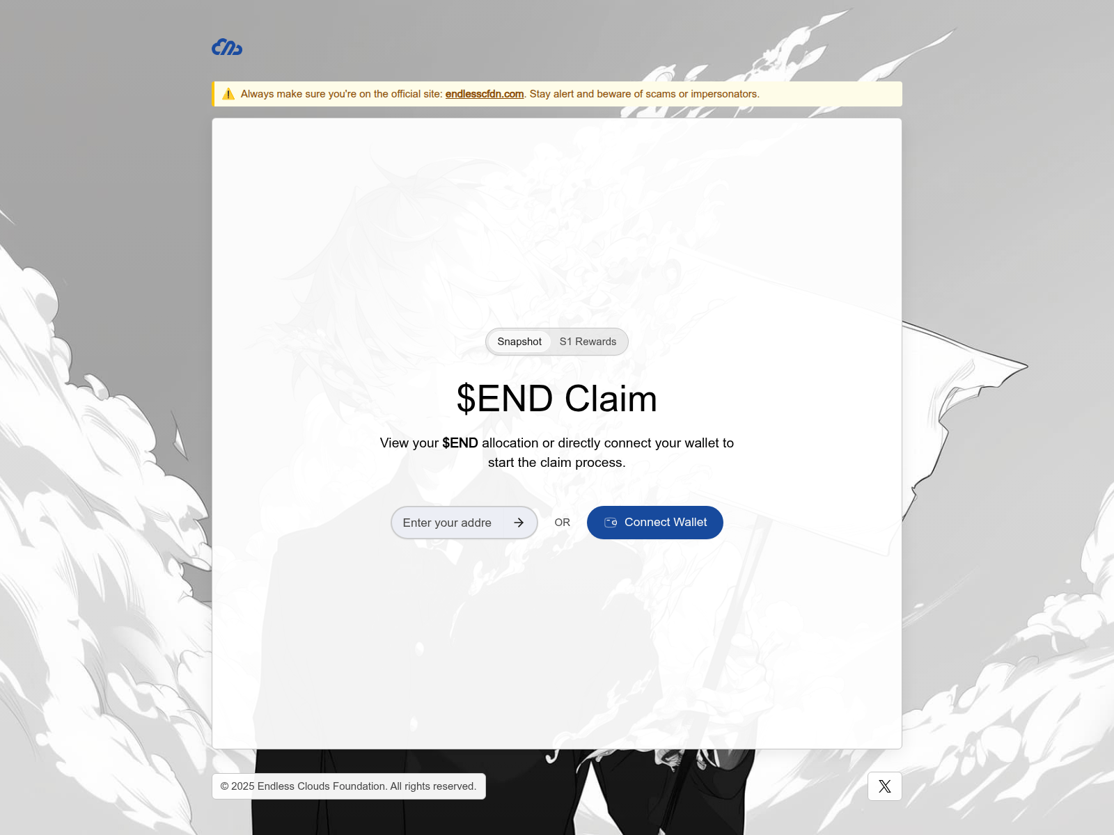 Screenshot of endlsscfdn.com