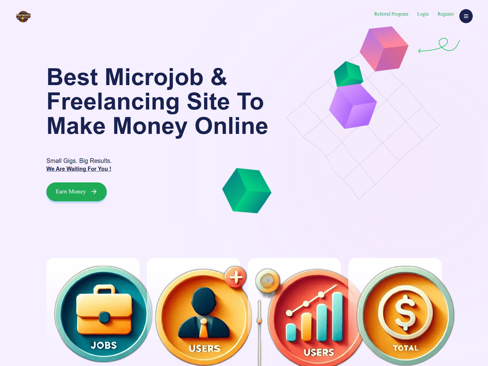 Screenshot of earningpro.top