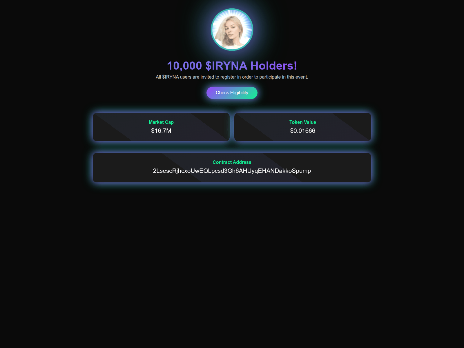 Screenshot of irynasolana.com