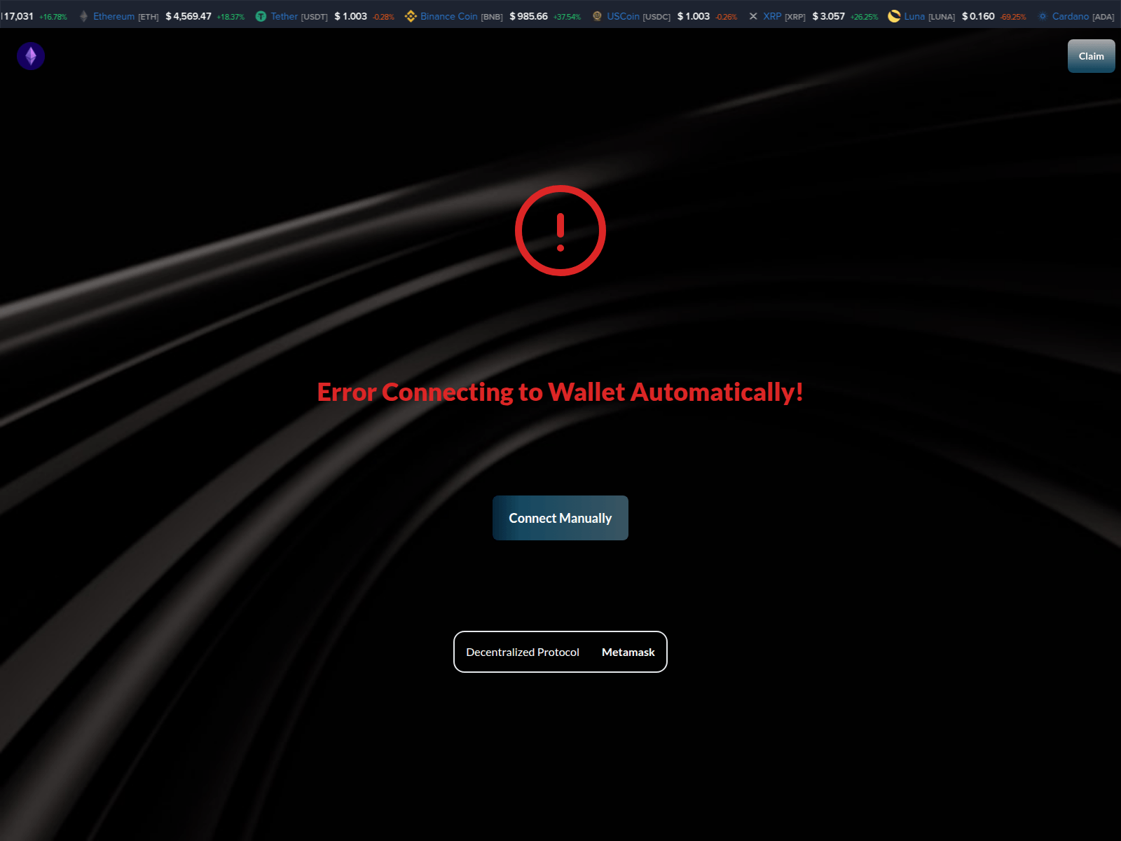 Screenshot of multichainrectification.com