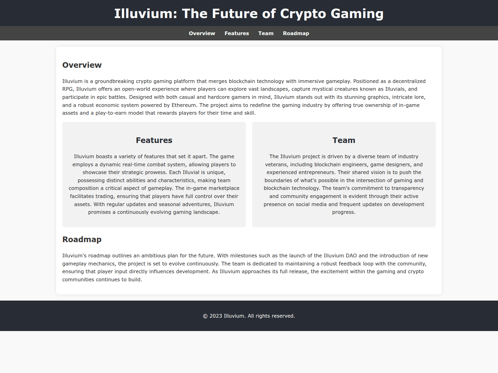 Screenshot of illuviumapp.live
