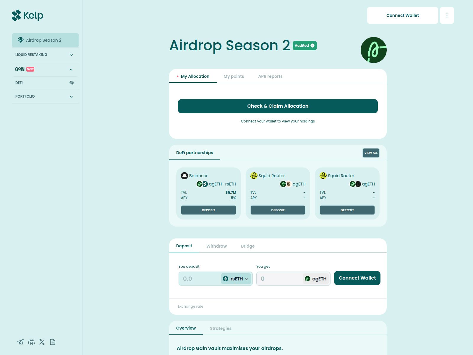 Screenshot of kelpaer.com
