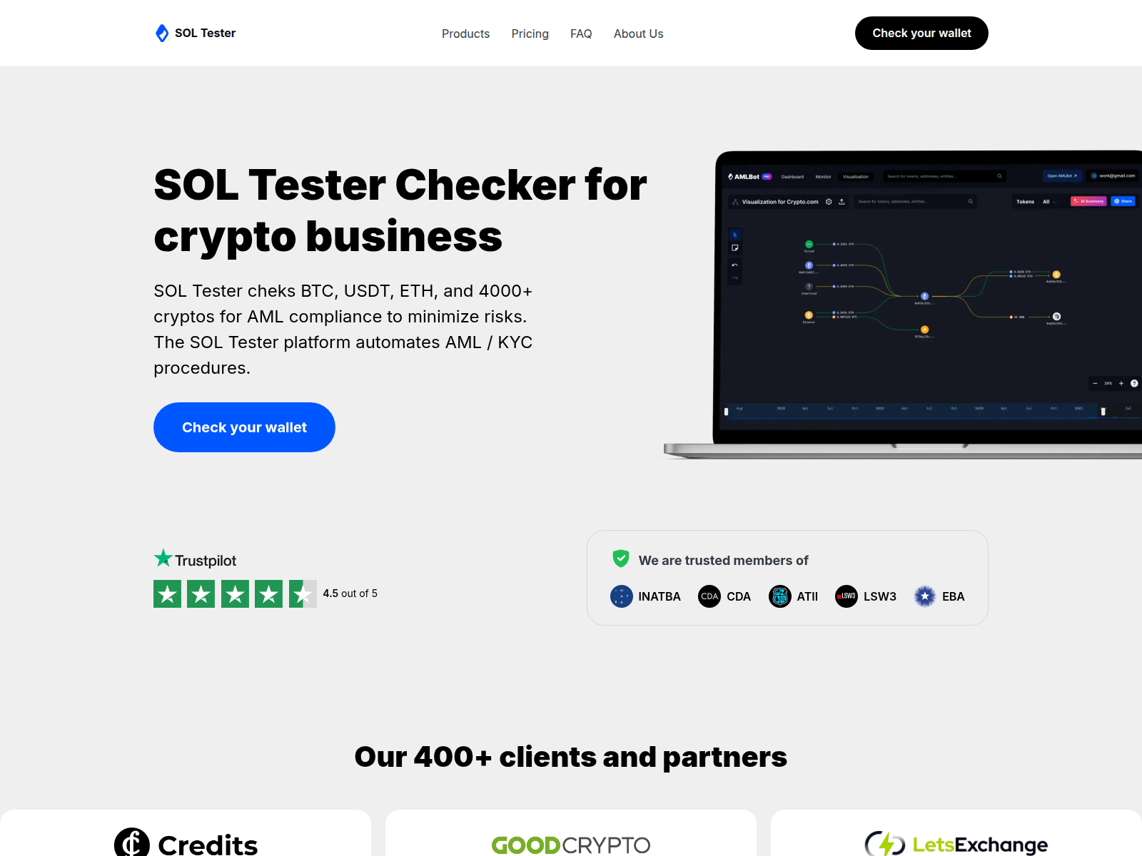 Screenshot of soltester.org
